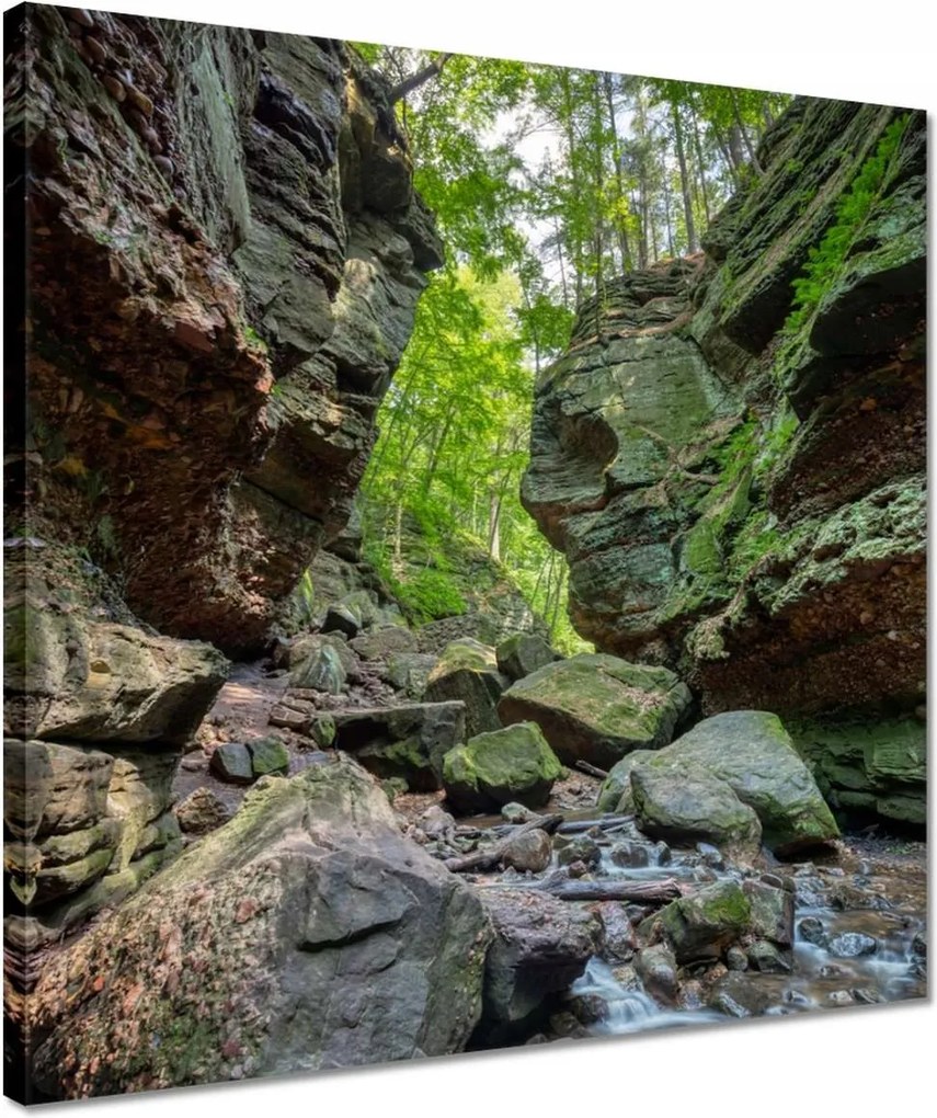 Vászonkép 40x40 Hegyek Kövek Sziklák