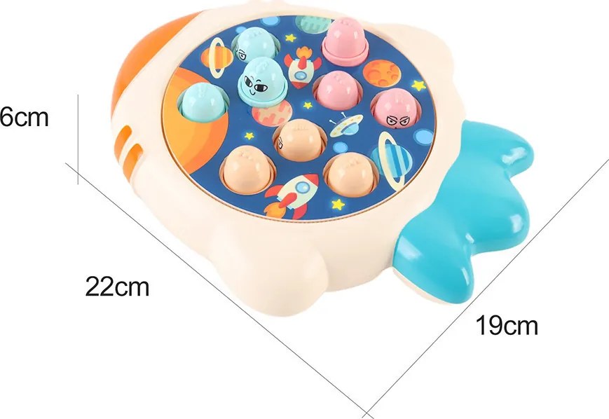 Bolygó hajsza ügyességi társasjáték kalapácsokkal Whack-A-Mole