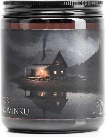 Férfias illatú szójagyertya Este a kandalló mellett ajándék neki 45h