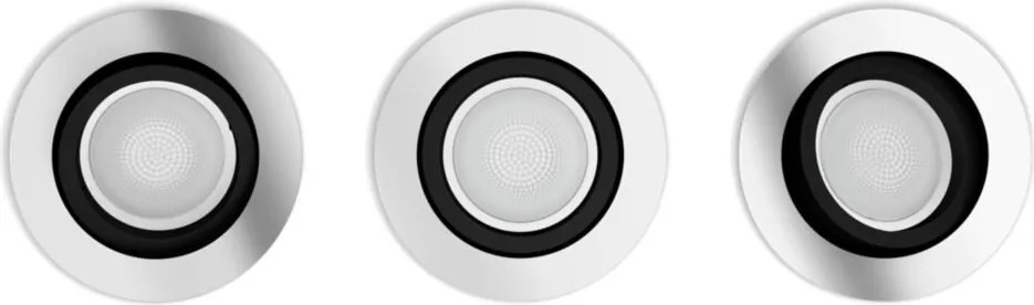 Szem Philips hue Süllyesztett spotlámpa 3 alumínium izzó 3 x 350 lm