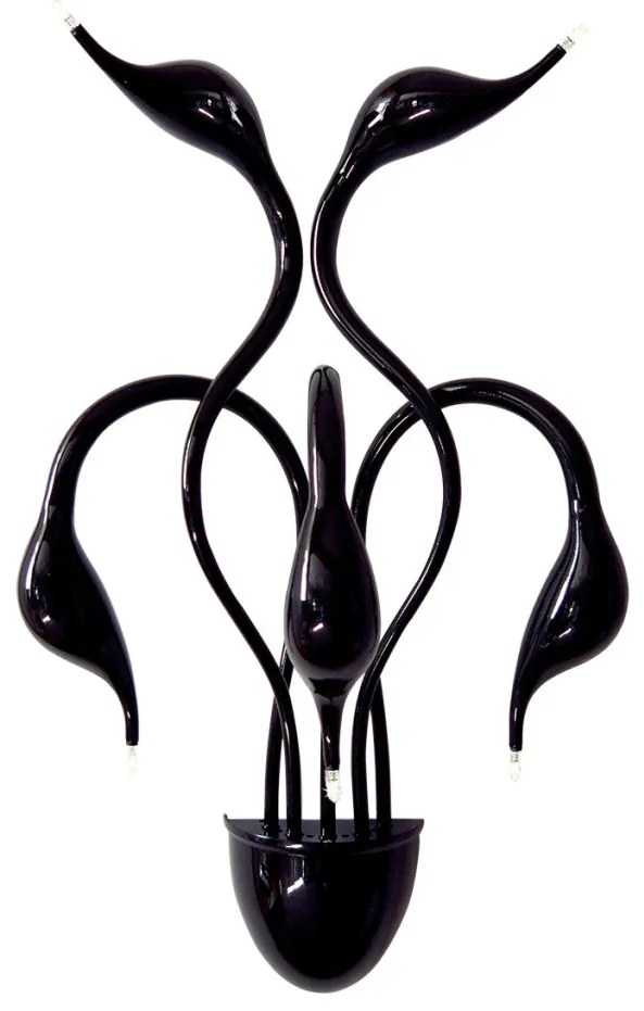 Italux SWAN MB8098-5A BLACK Fali lámpa 5x20W/G4 IP20