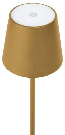 LED Dimmelhető kültéri asztali lámpa LED/4W/4000 mAh 3000/4000/5500K IP44 arany