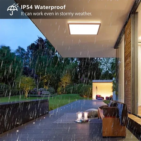 Brilagi - Ultra vékony fürdőszobai LED mennyezeti lámpa/24W/230V 42x42 cm rózsaarany IP54