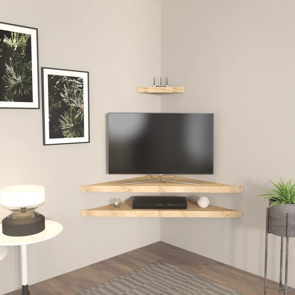 Mensi TV-állvány, tölgy, 120 cm