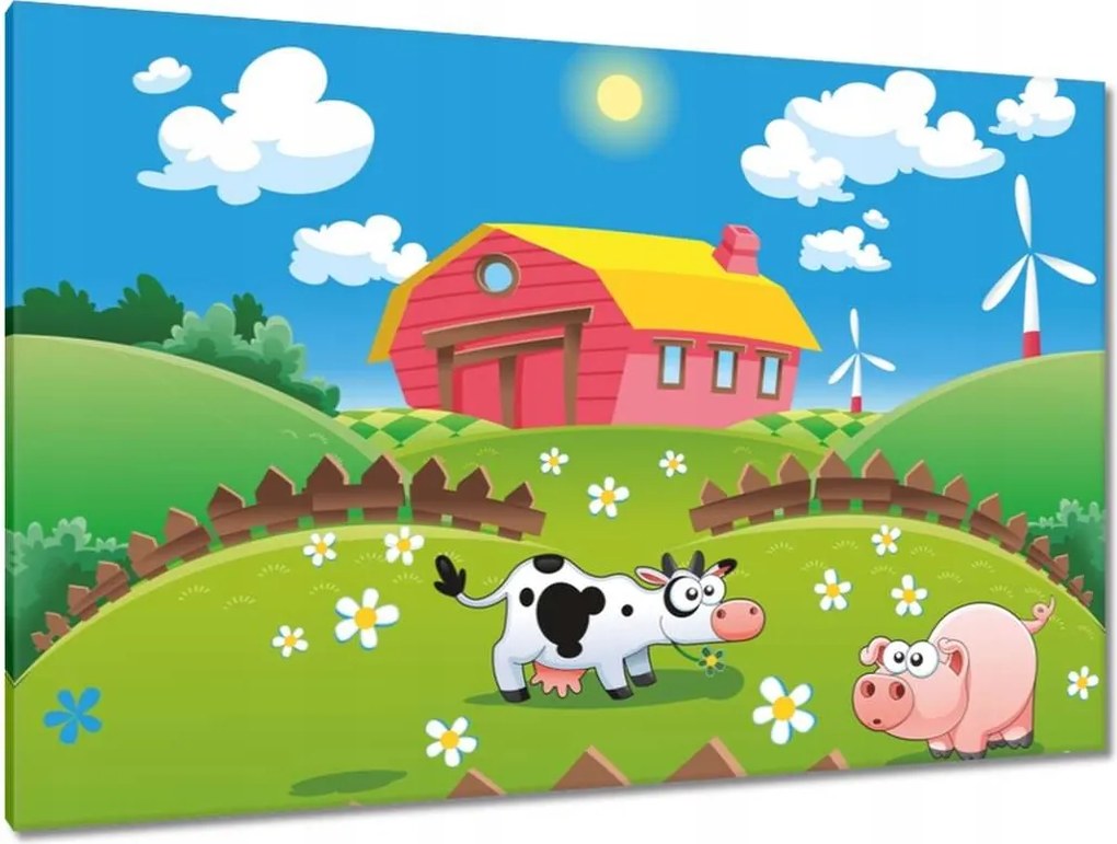 Festmények 120x80 Farm Ajándék fiúnak