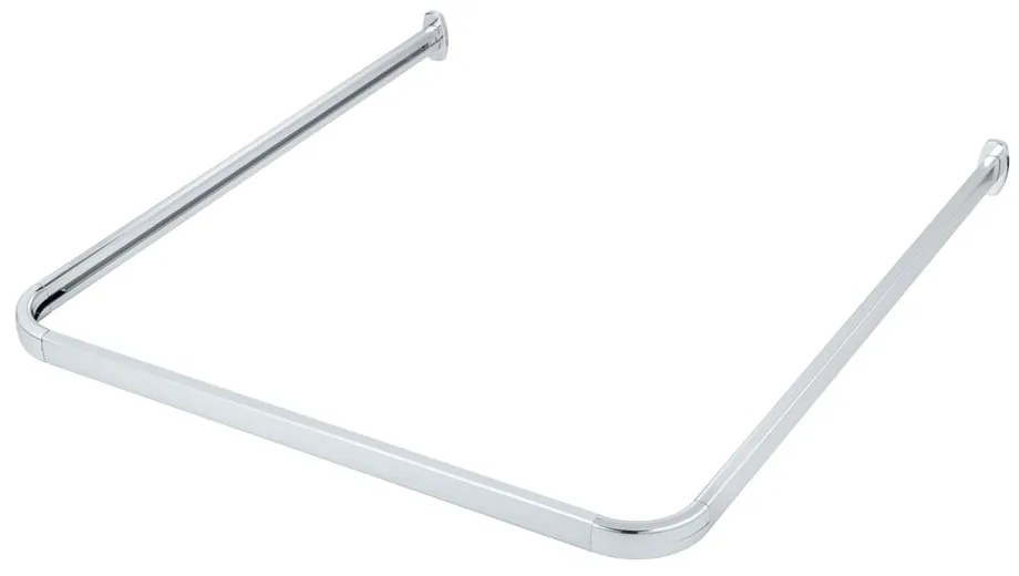 Fényes ezüstszínű zuhanyfüggöny rúd Era – Wenko