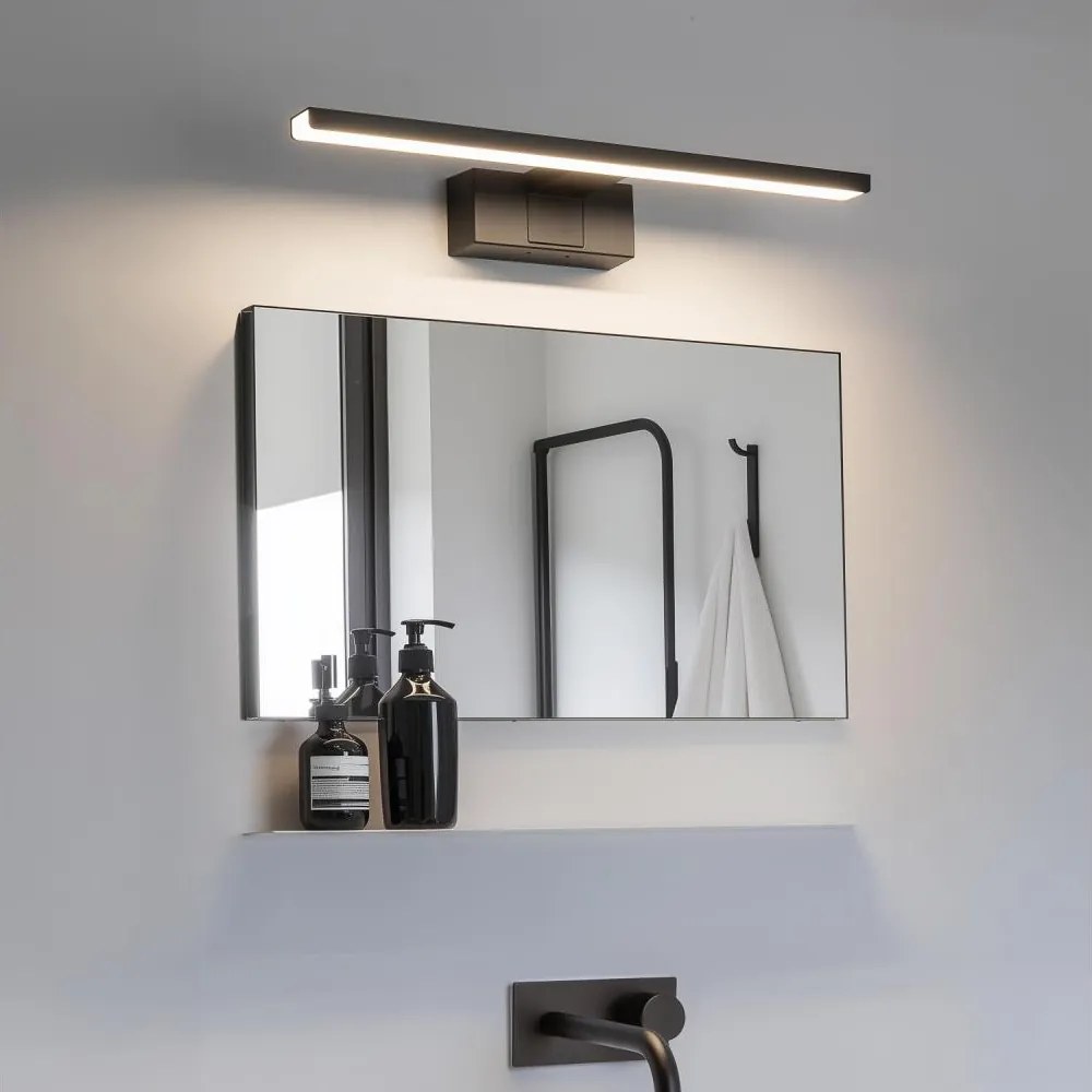 Aigostar - LED fürdőszobai tükörvilágítás LED/8W/230V 4000K 40 cm IP44 fekete
