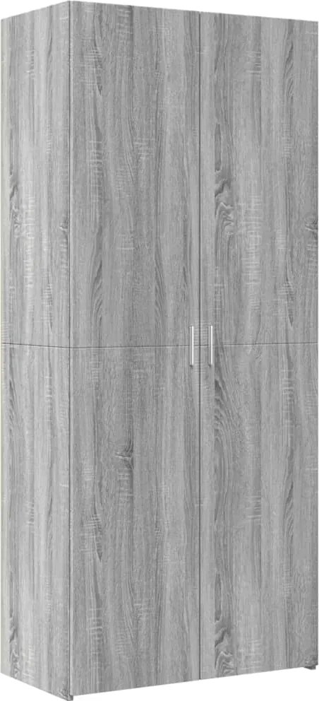 vidaXL szürke sonoma szerelt fa magasszekrény 80 x 42,5 x 185 cm