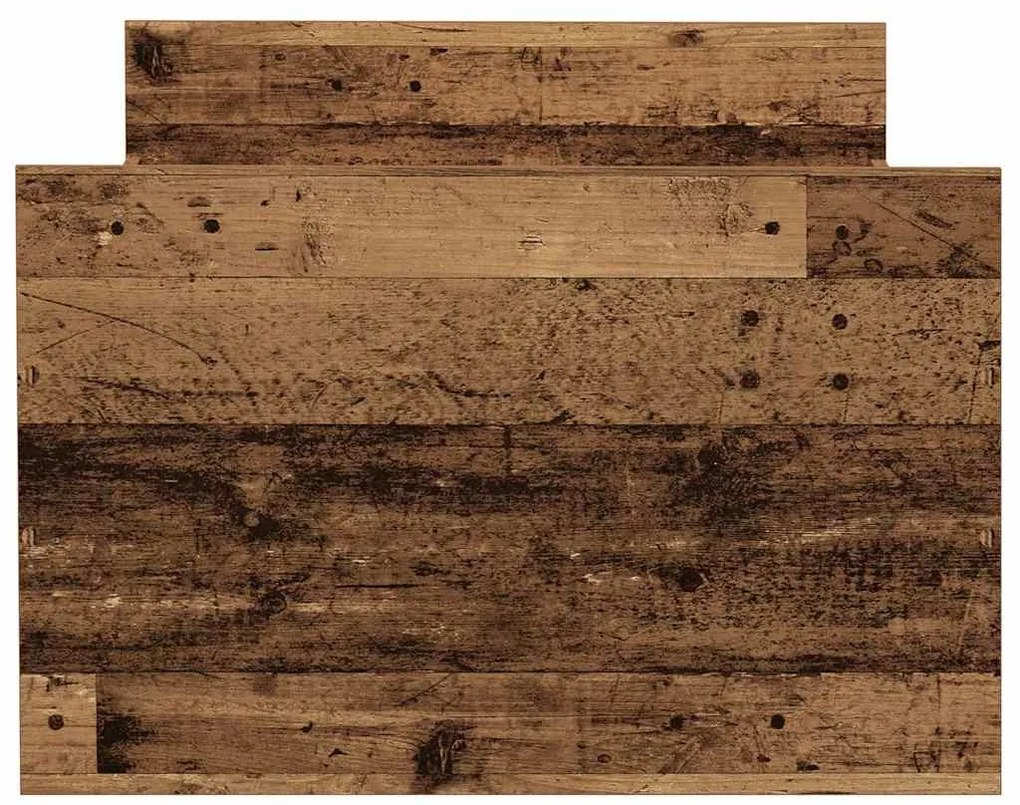 antik fa szerelt fa ágykeret matrac nélkül 90x200 cm