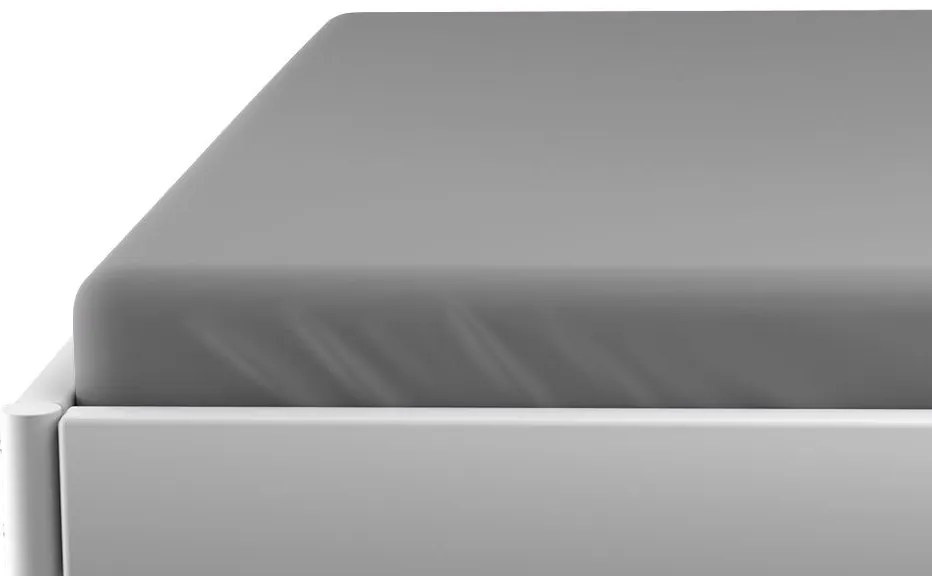 Jersey gyerek lepedő kiságyba szürke 70 x 140 cm