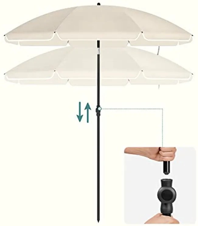 SOMBRILLA dönthető kerti napernyő 160 cm, bézs