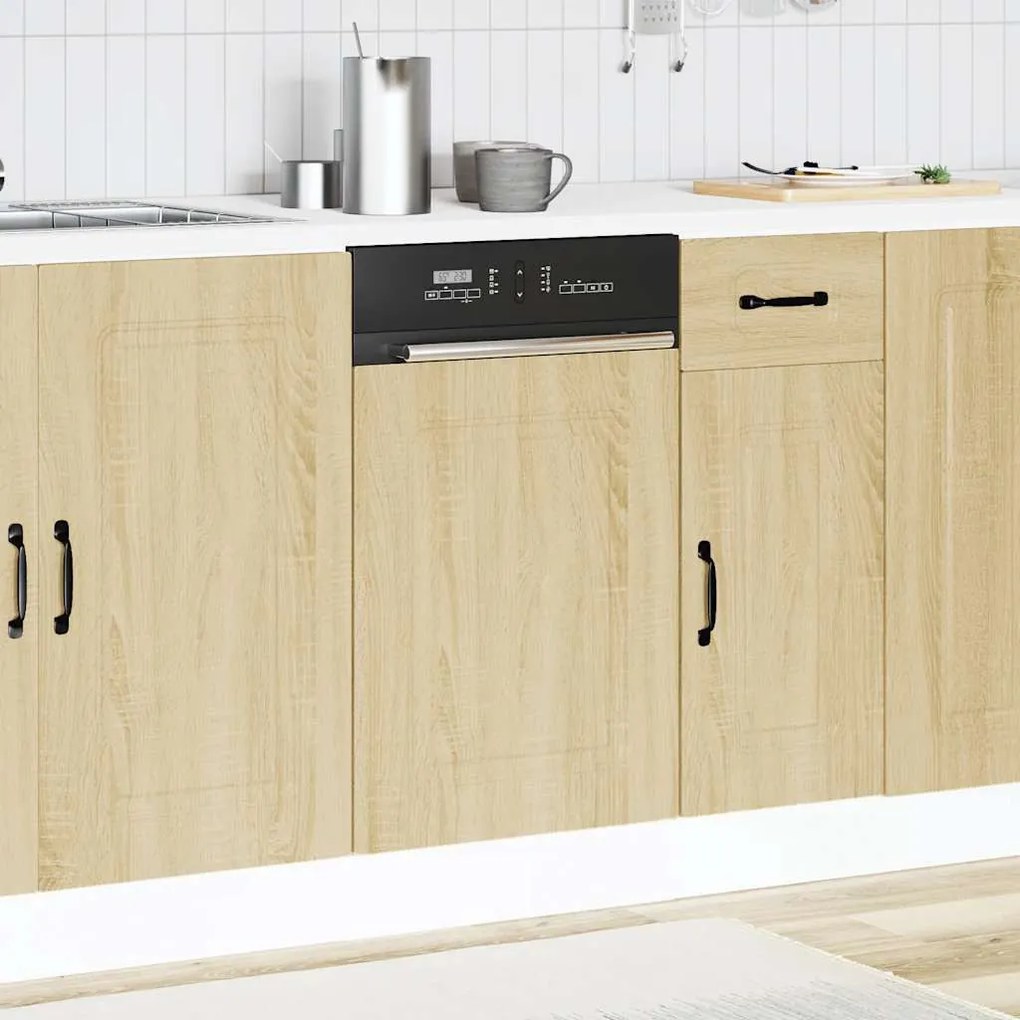 mosogatógép panel Kalmar sonoma tölgy 45x1,5x67 cm gépi fa