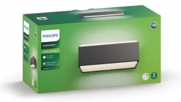 Philips 16487/93/P3 - LED Szabályozható kültéri lámpa MYGARDEN 2xLED/4,5W IP44