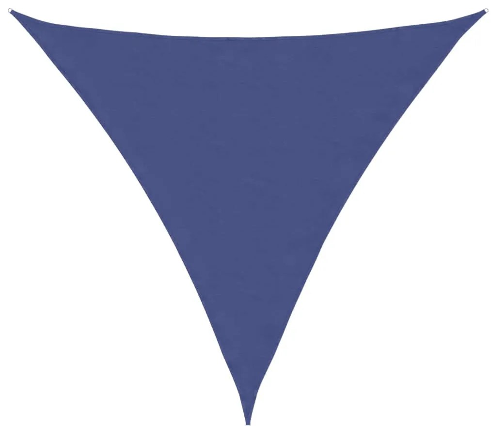 kék háromszögű oxford-szövet napvitorla 3,6 x 3,6 x 3,6 m