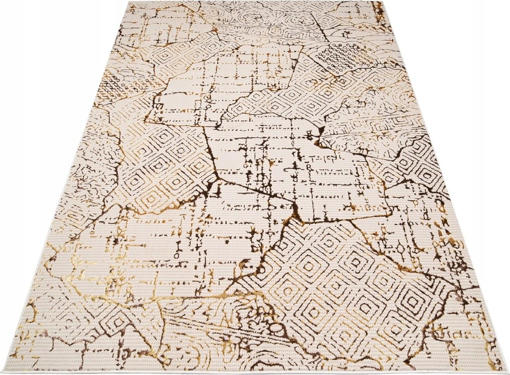 Gold Szőnyeg 80x150 Stílusos Modern Fényes W05