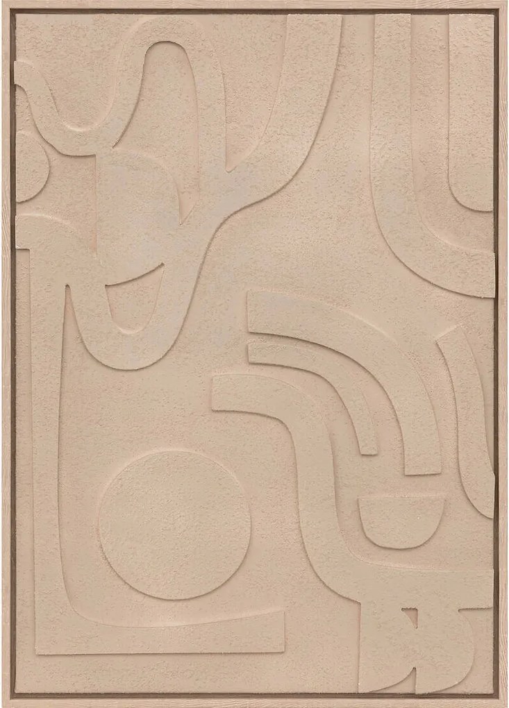 3D Kép Keretben 50 x 70 cm Falra Hálószoba Nappaliba Barna Függőleges