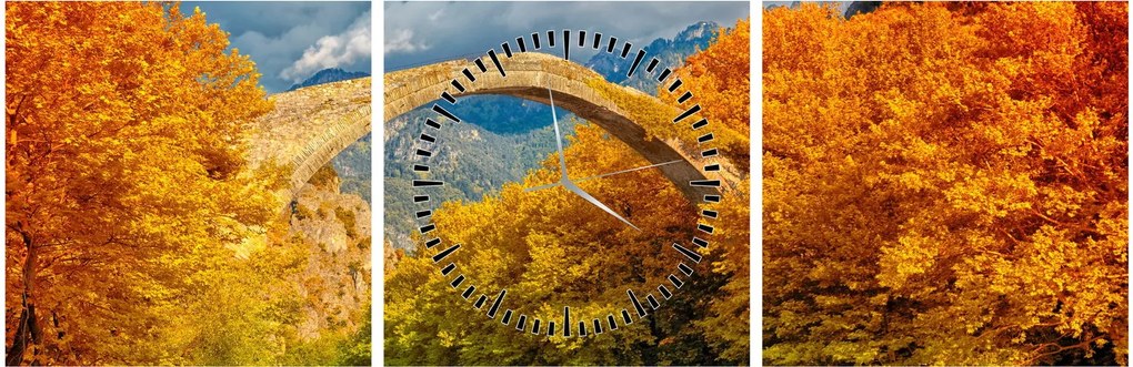 Kép - Konitsa híd (órával) (90x30 cm)