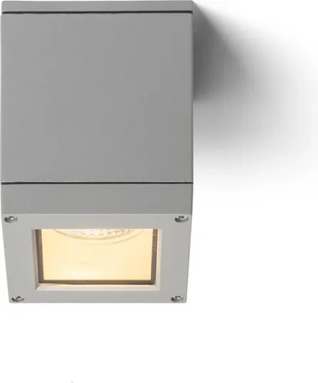 RENDL QUADRA M mennyezeti lámpa ezüstszürke 230V LED E27 8W IP54