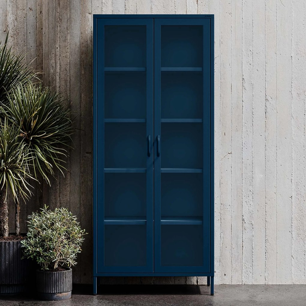 ANGELO vitrin, 800 x 1850 x 450 mm, Modern: gránátszín