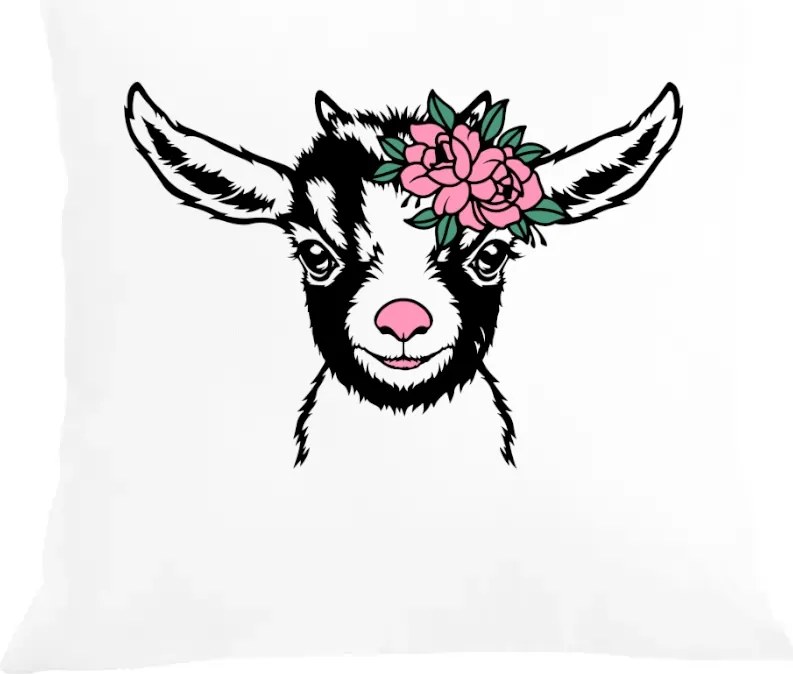 Párna+párnahuzat nyomott mintás Aranyos kis bárány