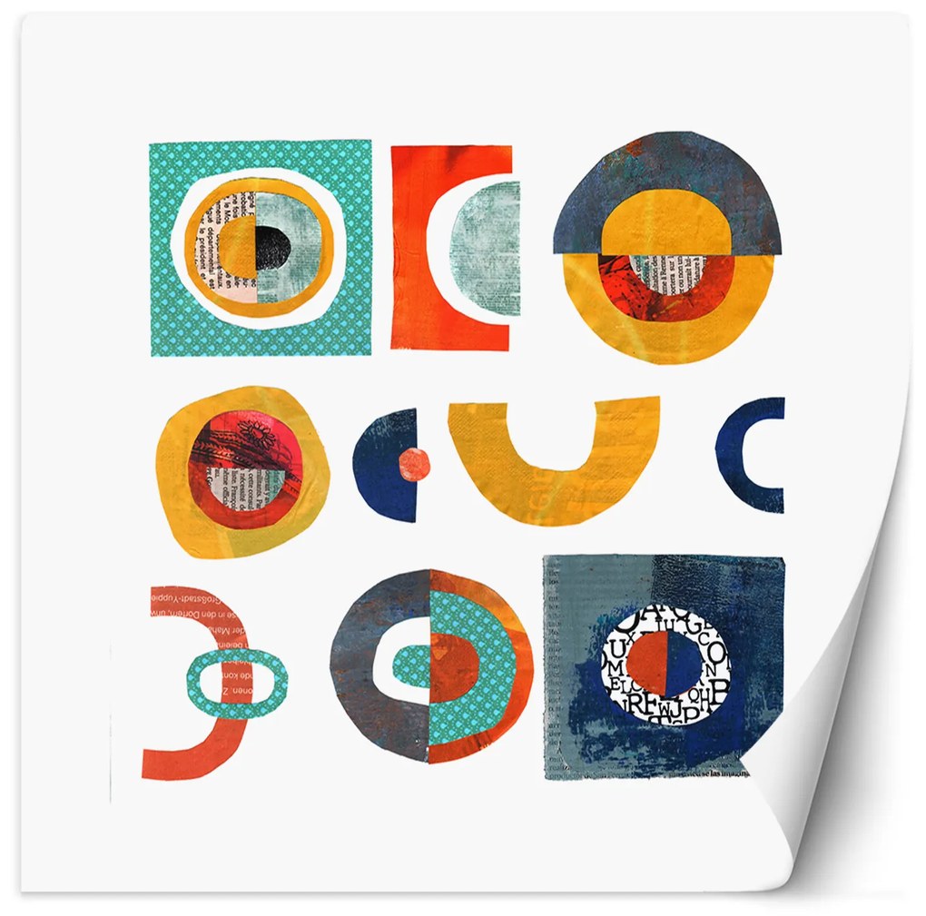 Gario Fotótapéta Színes patkó minták absztrakt - Andrea Haase Anyag: Vlies, Méret: 300 x 300 cm