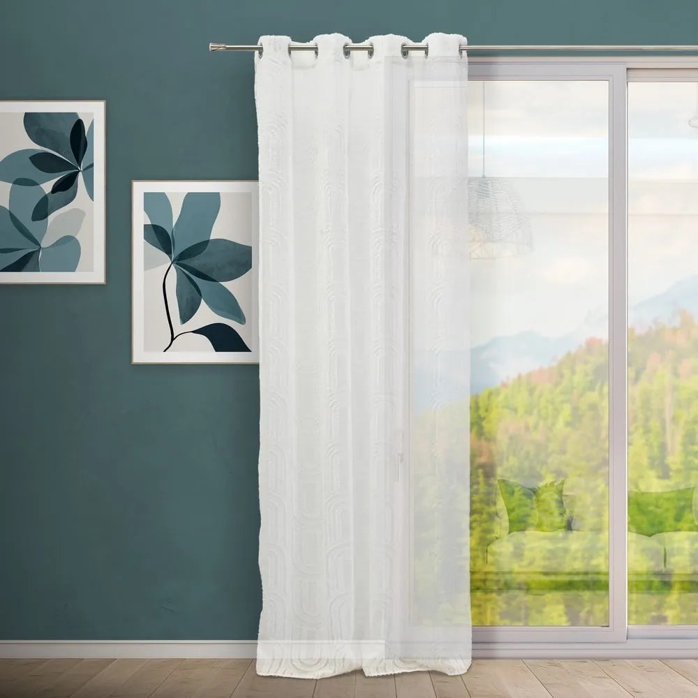 Fehér fényáteresztő függöny 140x260 cm Relief Arch – Casa Selección