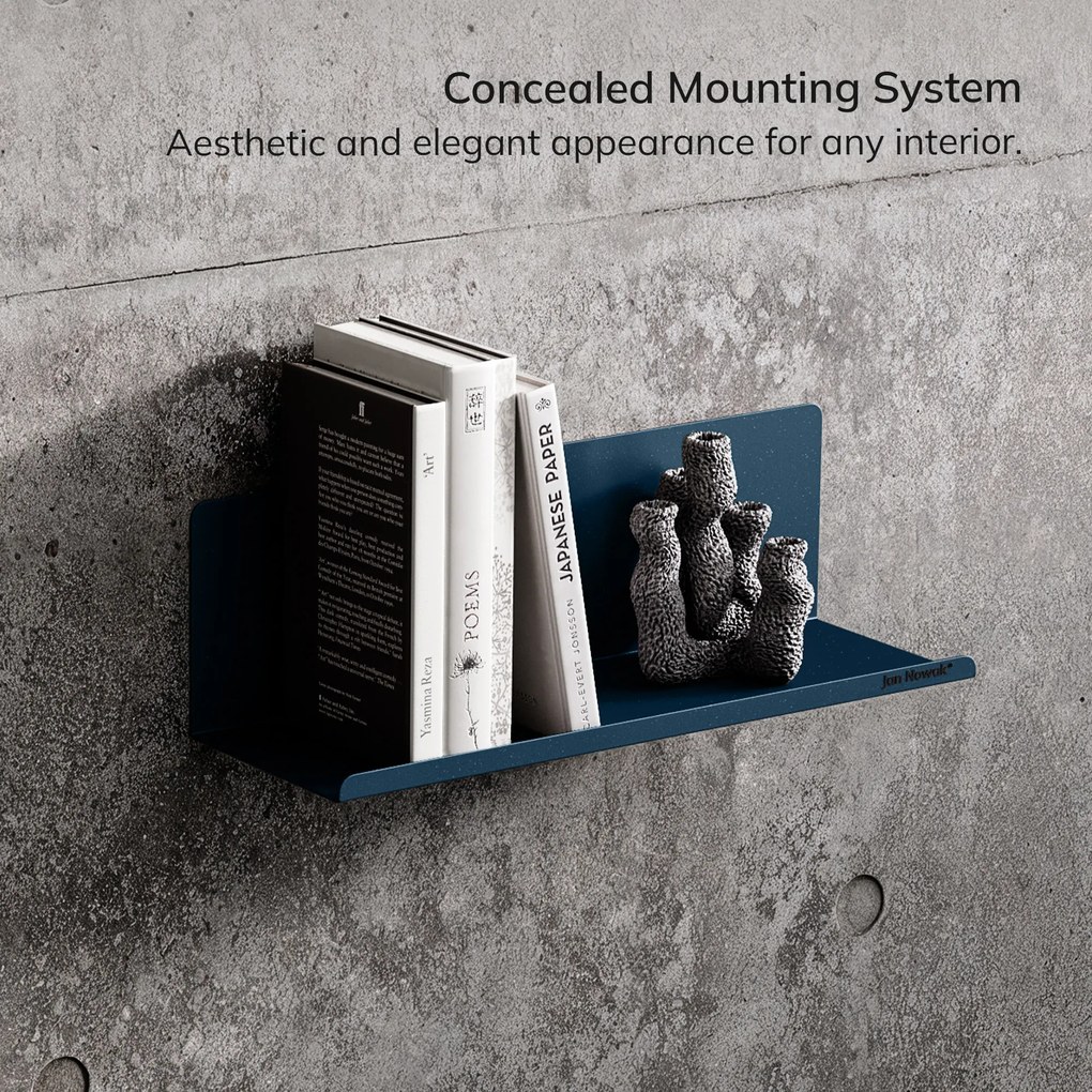 Fali polc JOANNE 400 mm, Modern: tengerészkék