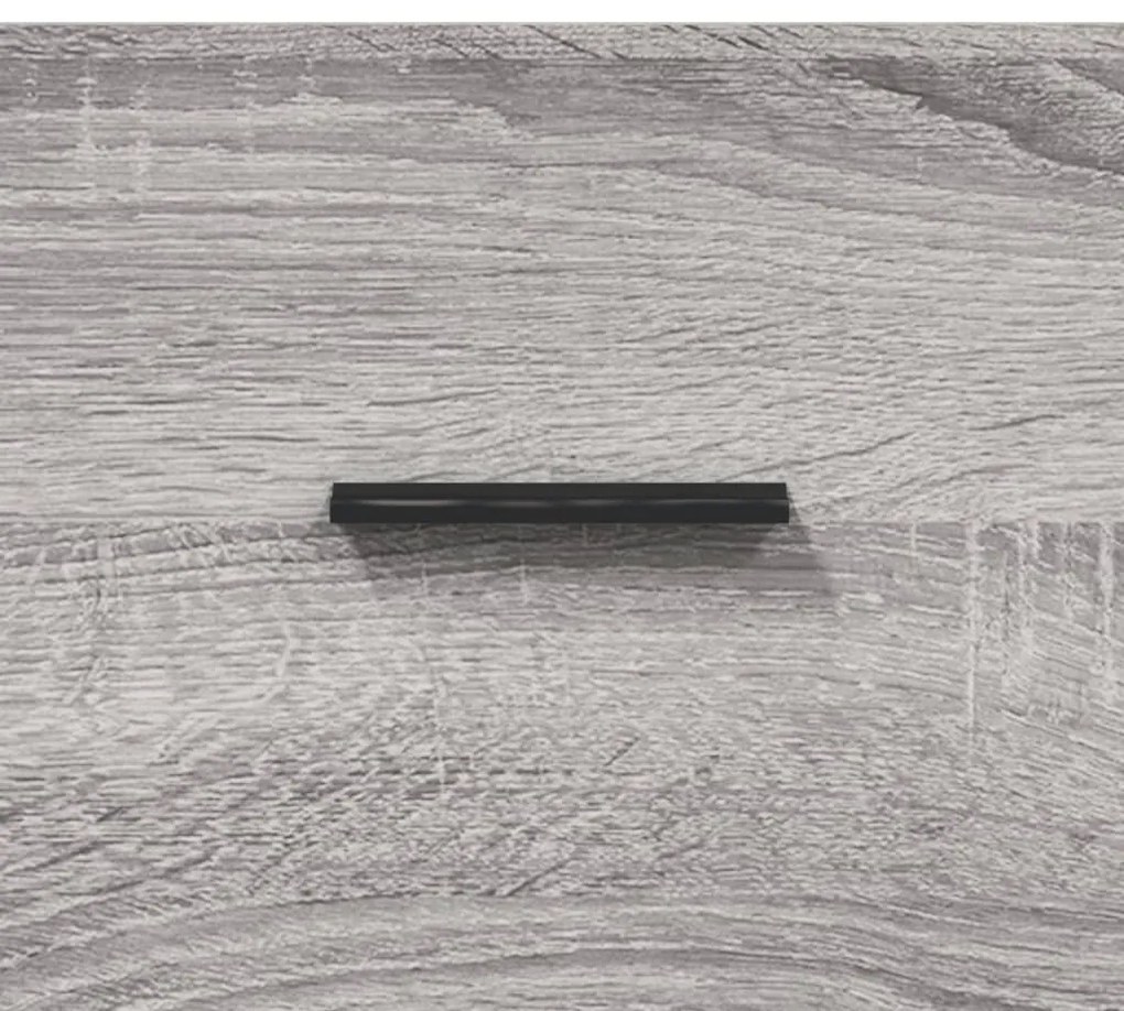 szürke sonoma színű szerelt fa tálalószekrény 100 x 36 x 60 cm