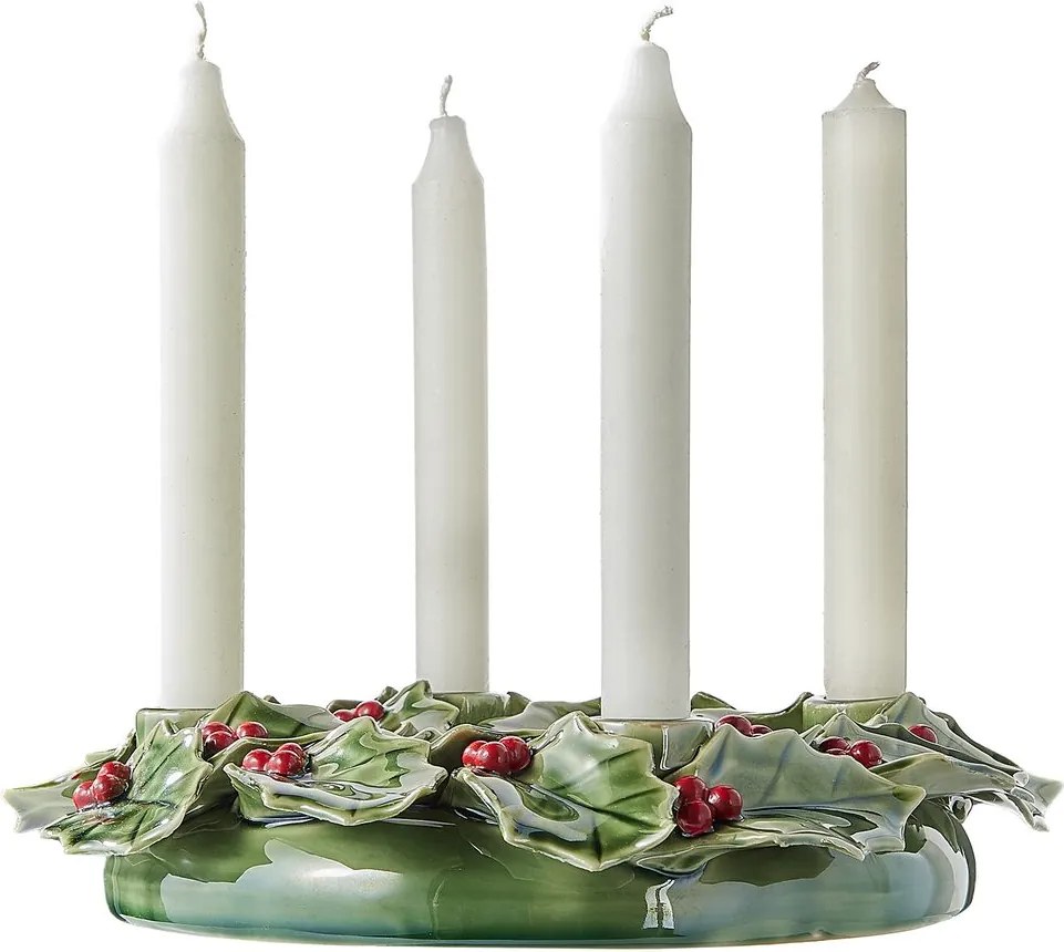 ILEX kerámia adventi koszorú Ø26cm