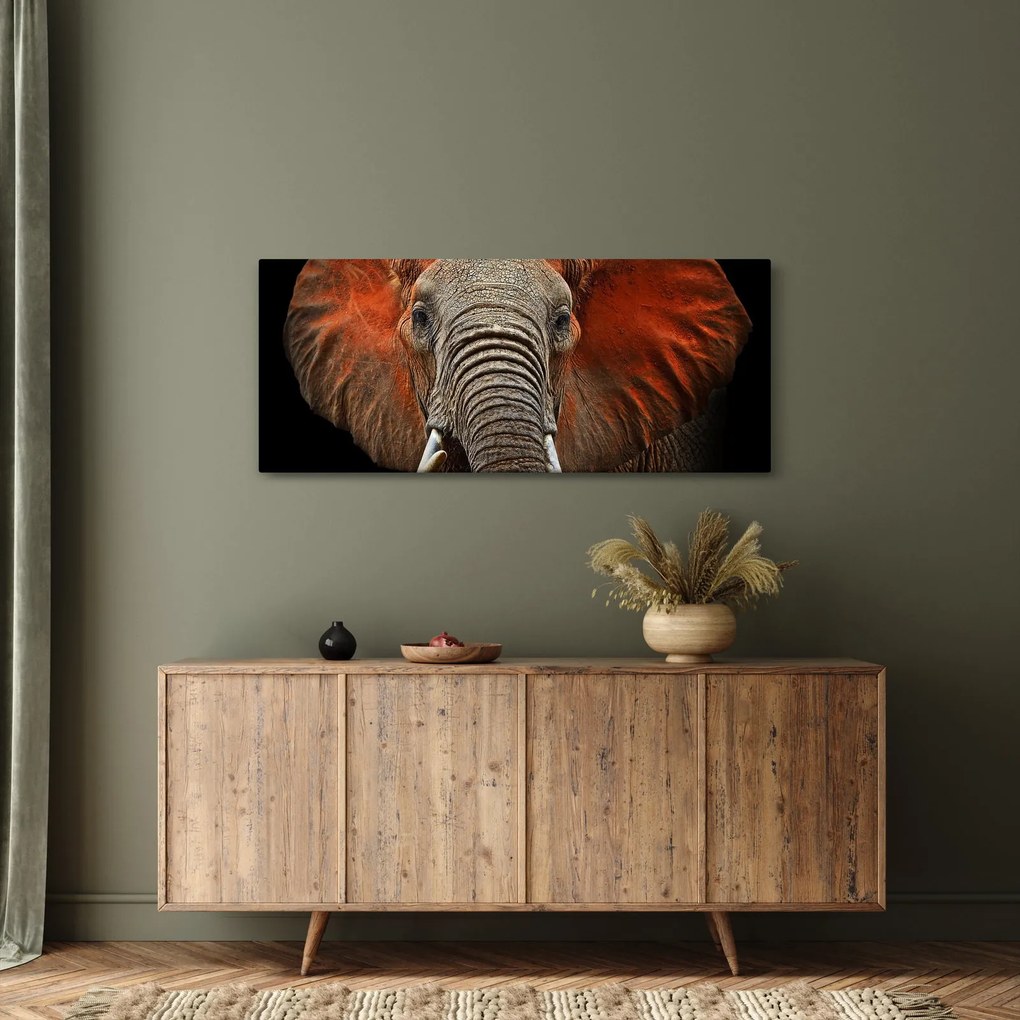 Kép - Elefántok Tsavóval (120x50 cm)