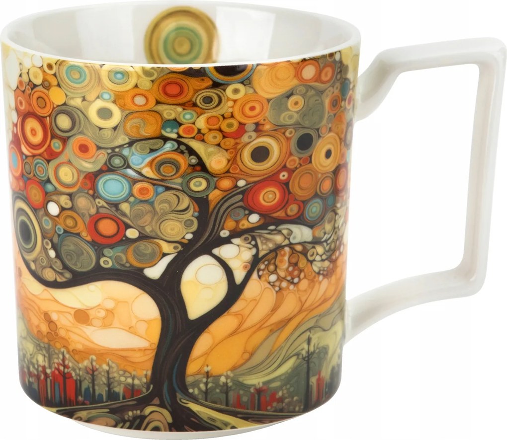 Nagy porcelán bögre 750 ml Modern Tree
