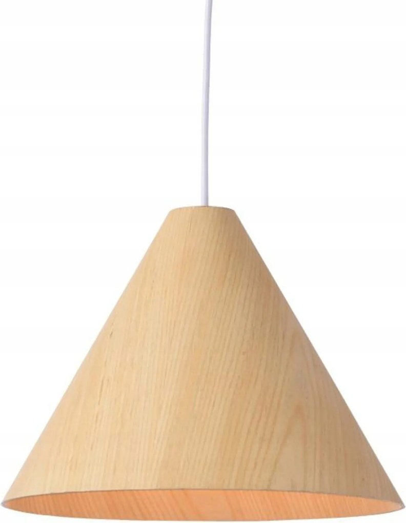 Aca Lighting függeszték 1X E27 natúr fa Átméretű 33XMÉRETŰ 180CM Nairobi MQ18