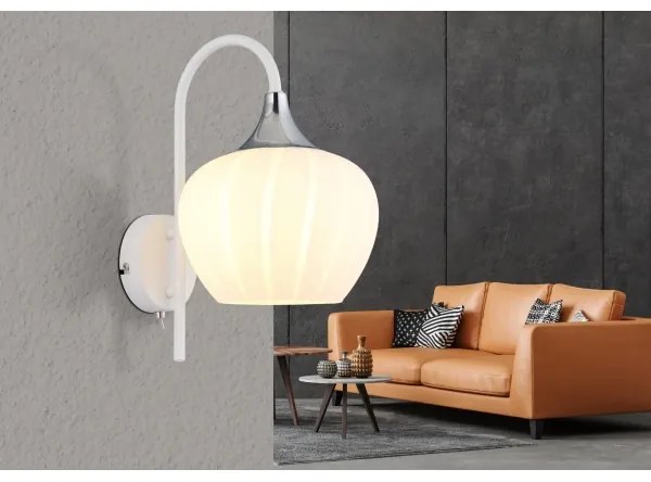 Globo 15548WW - Fali lámpa MAXY 1xE27/40W/230V fehér