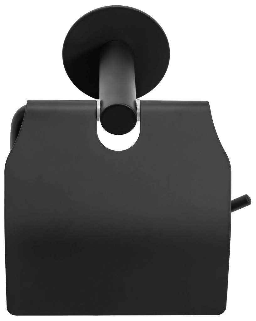 Falra szerelhető wc papír tartó Black 322219A