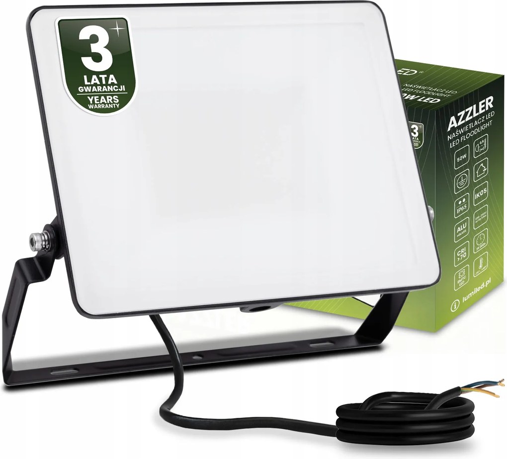 Led fényvető 50W 6000lm IP65 Halogén Kültéri Lámpa Vízálló Erős