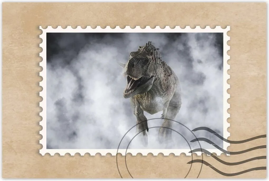 Poszterek 90x60 Ekriksinatosaurus a füstben