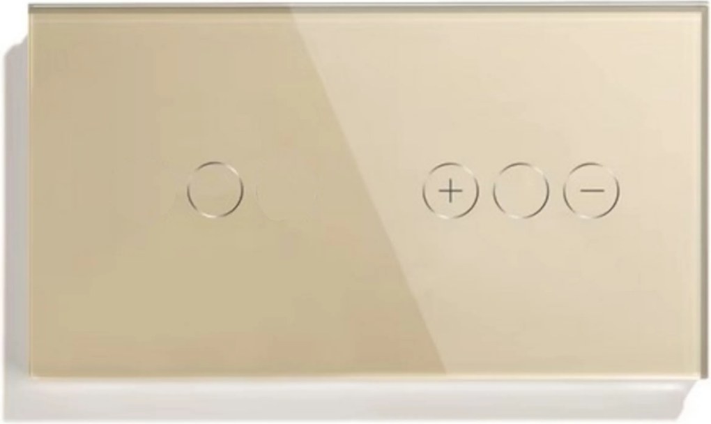 Egyetlen Érintőkapcsoló És Fényerőszabályzó Üvegkapcsoló