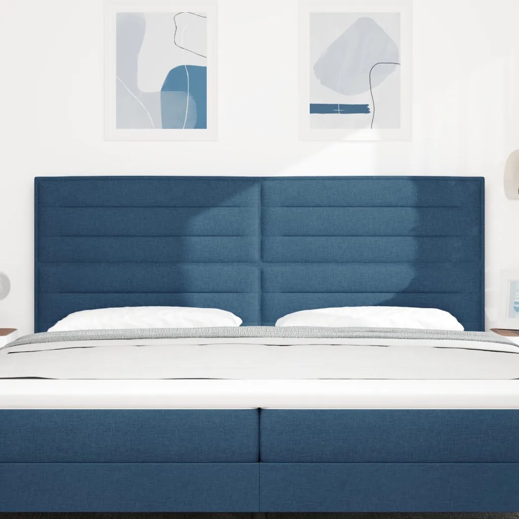 LED Fejtámla vonalak dizájn Kék 100 cm Textil