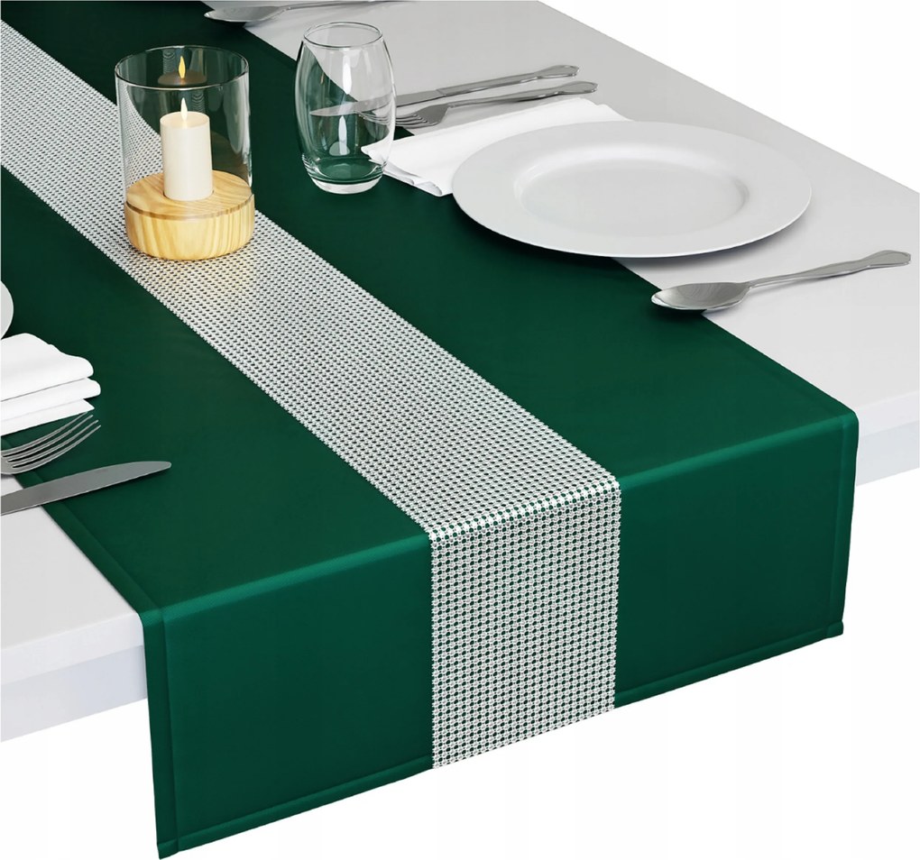 Kész, sima futófelület cirkóniákkal 40x200 asztali futók terítők cirkónia