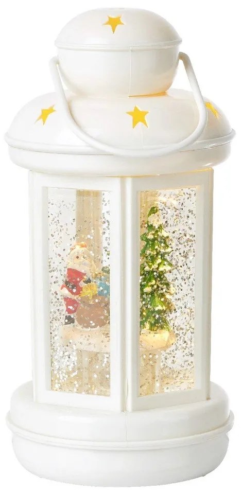 Fehér fénydekoráció karácsonyi mintával ø 10 cm Cosy – Markslöjd