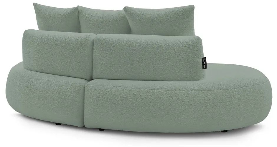 Világoszöld buklé szövet kanapé 260 cm Saint-Germain – Bobochic Paris