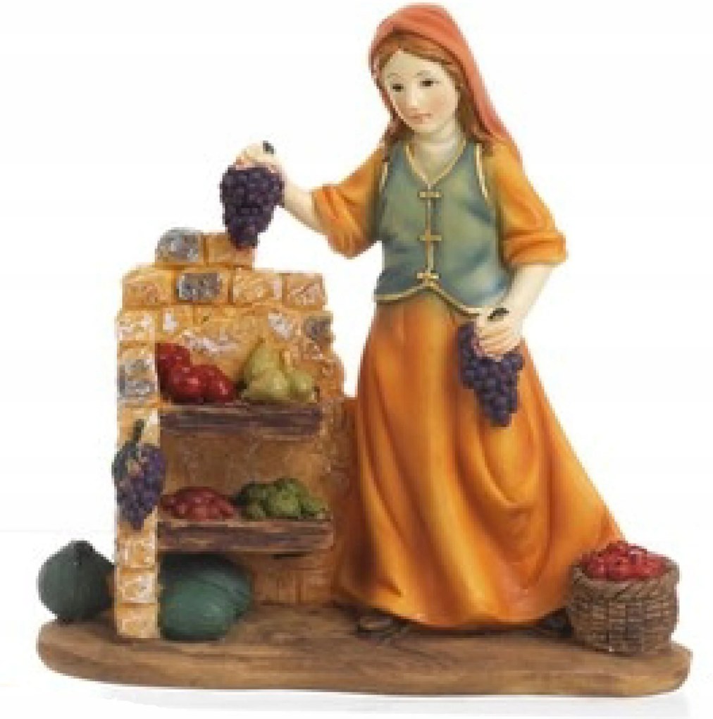 Betlehem figura "Nő szőlőt árul" 11cm magas figurákhoz