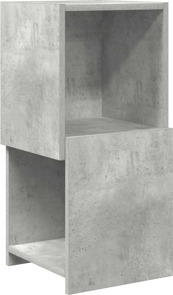 vidaXL Sarokszekrény Beton Szürke 30,5x30x65cm Faanyag