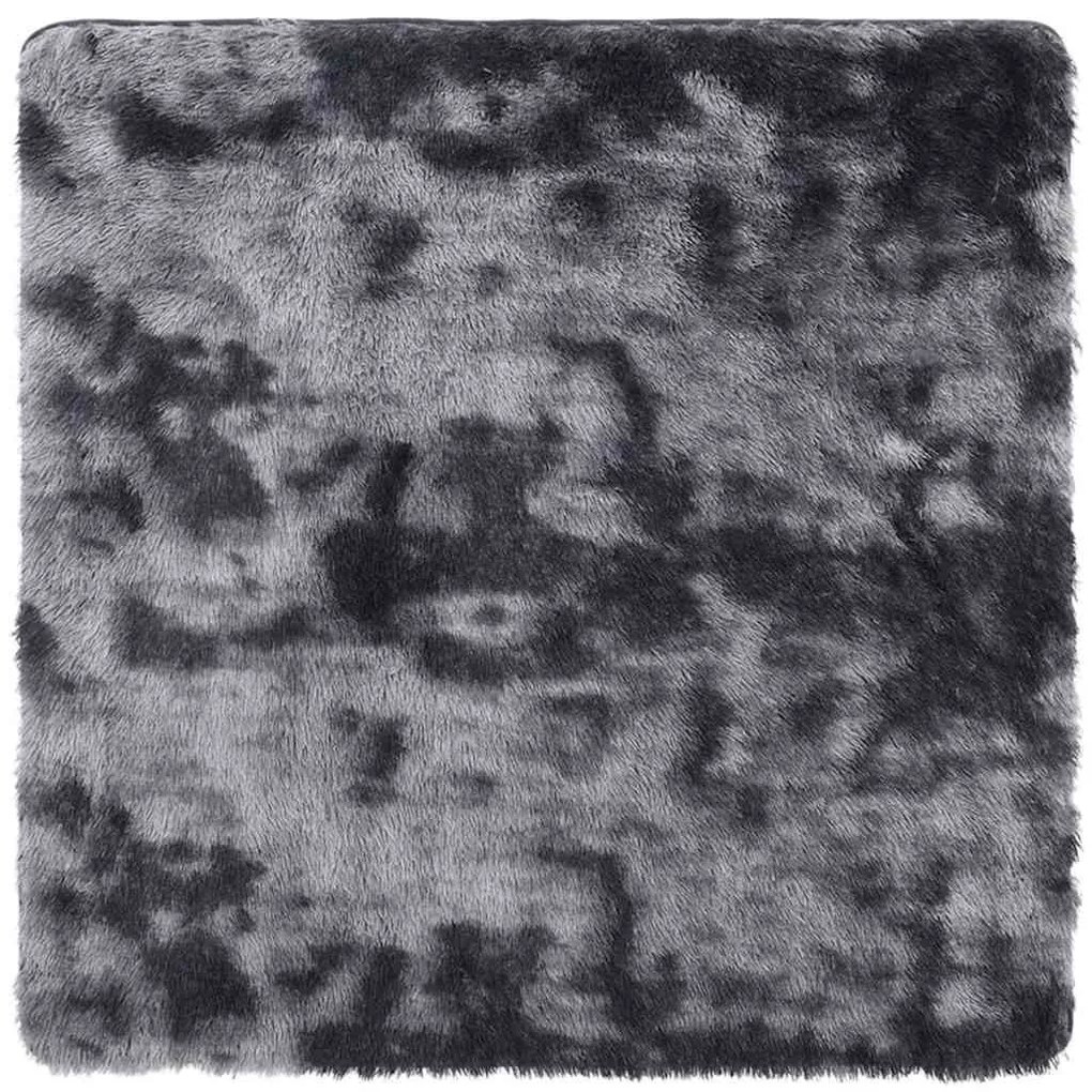 sötétszürke hosszú szálú NAVARRA bozontos szőnyeg 120x120 cm