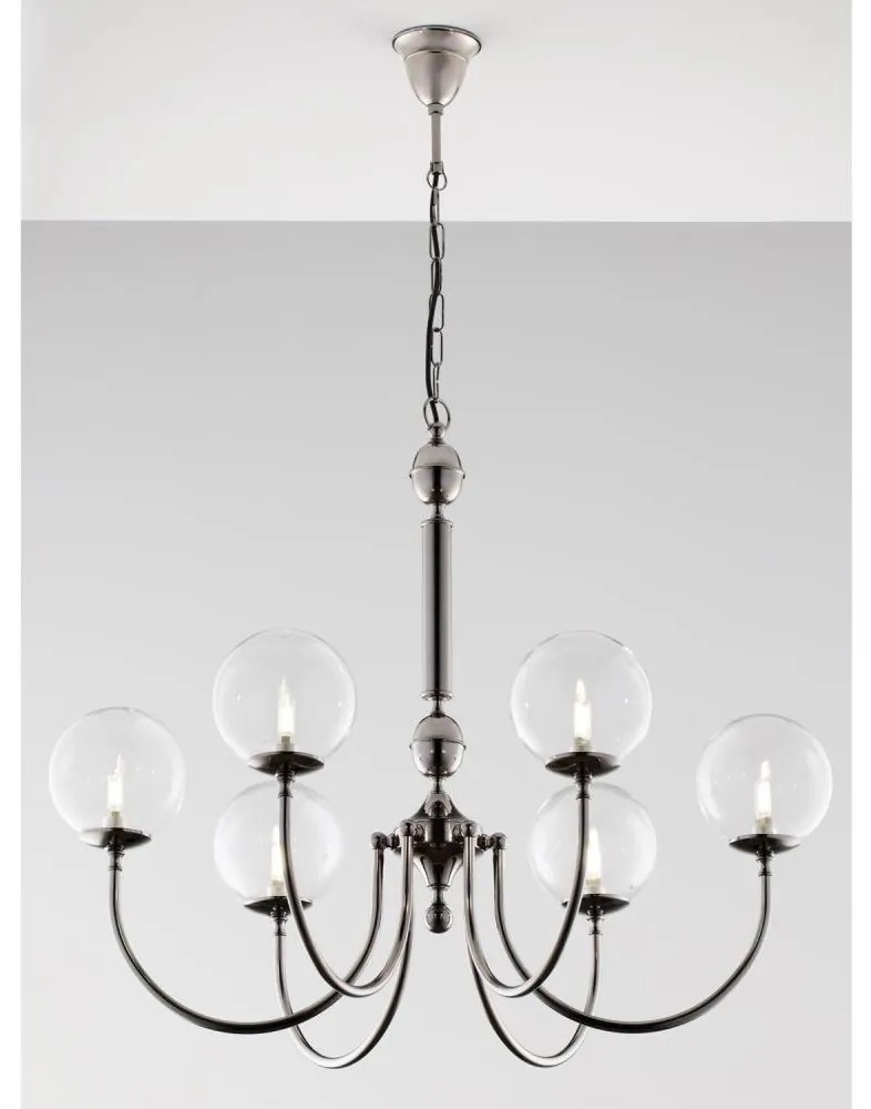 Jupiter 2022 - Csillár láncon BRILLANTE 6xG9/10W/230V fényezett króm