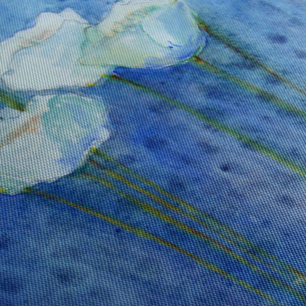 Kép - fehér tulipán (120x50 cm)