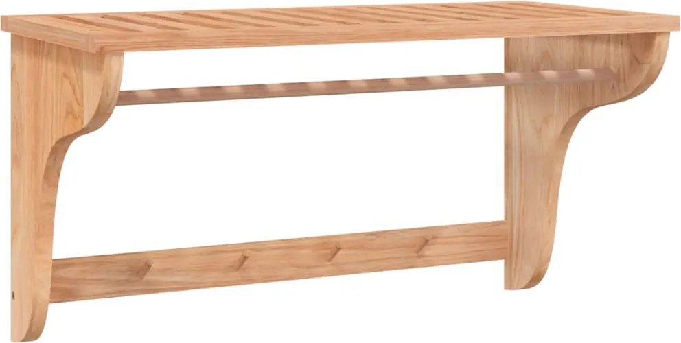 vidaXL tömör diófa törülközőtartó 60 x 30 x 35 cm