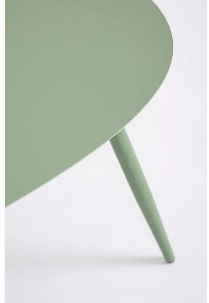 Acél kerti dohányzóasztal szett 2 db-os 73,5x77,5 cm Yvonne – Bizzotto