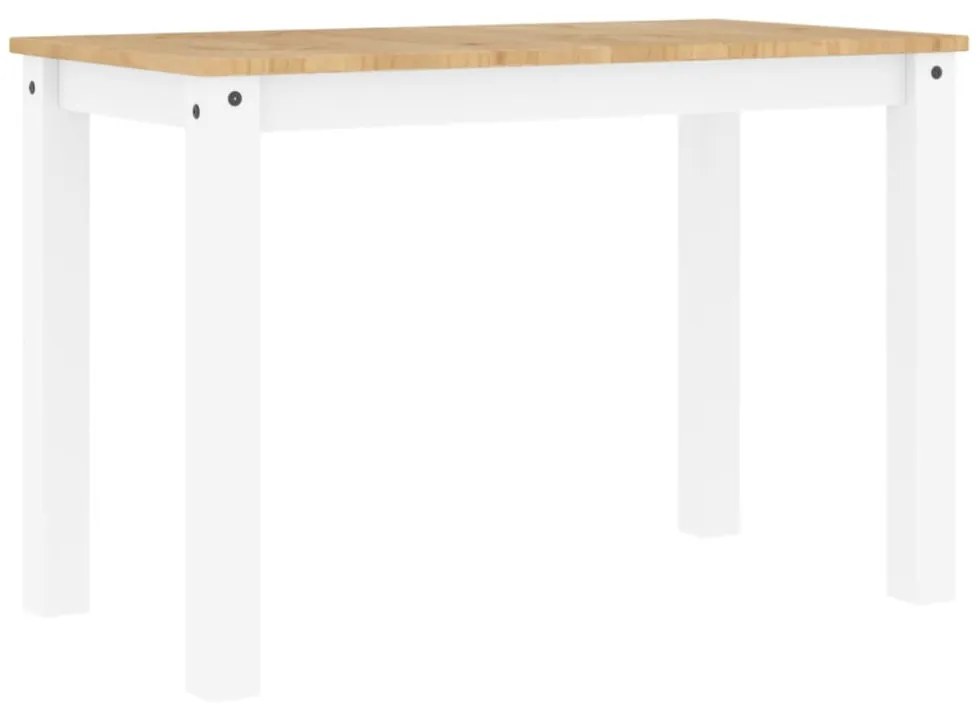 Panama fehér tömör fenyőfa ebédlőasztal 117 x 60 x 75 cm