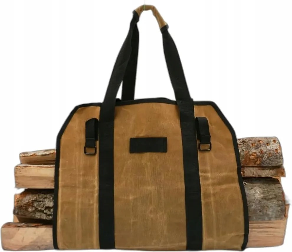 Fa Táska Összecsukható Kandalló Tűzifa Hordozó Kosár